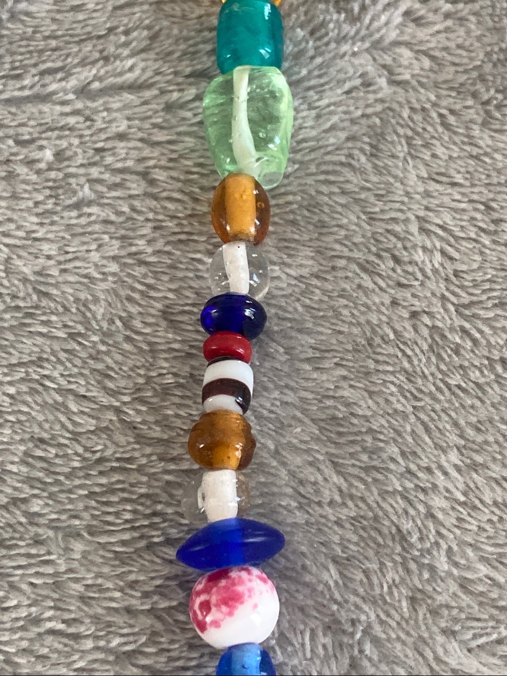 Multi glass bead necklace - Picture 3 of 3